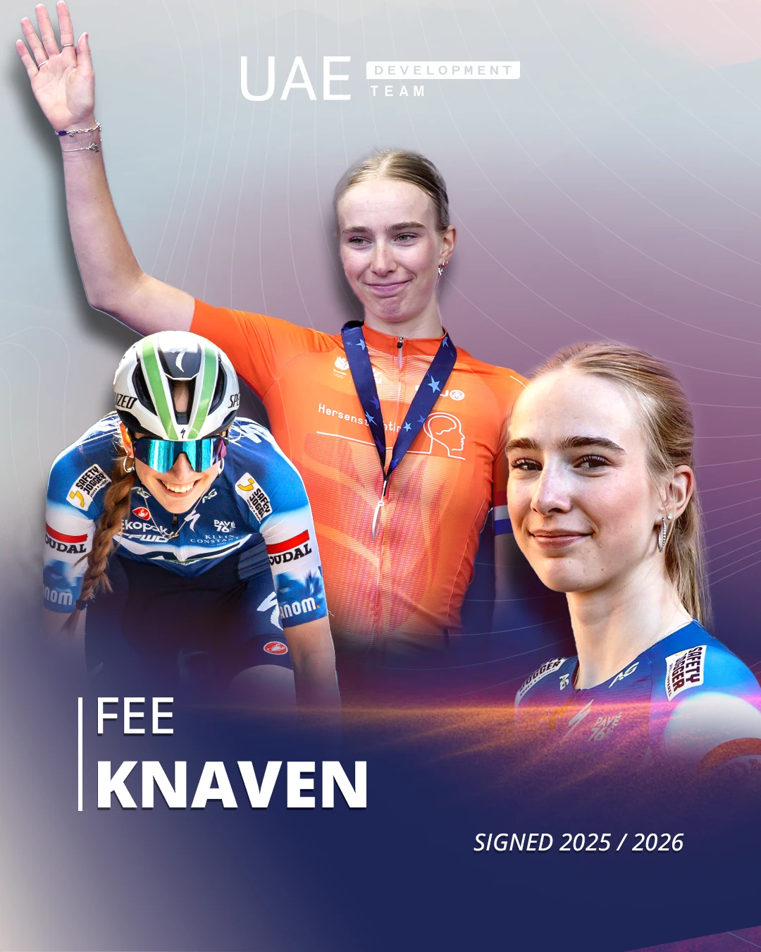 Fee Knaven signs with UAE Development Team for two seasons